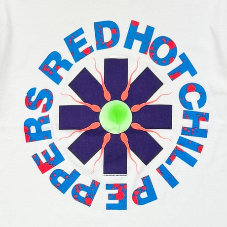 RED HOT CHILI PEPPERS 1990 SPERM LOGO SOF TEE XL 7781