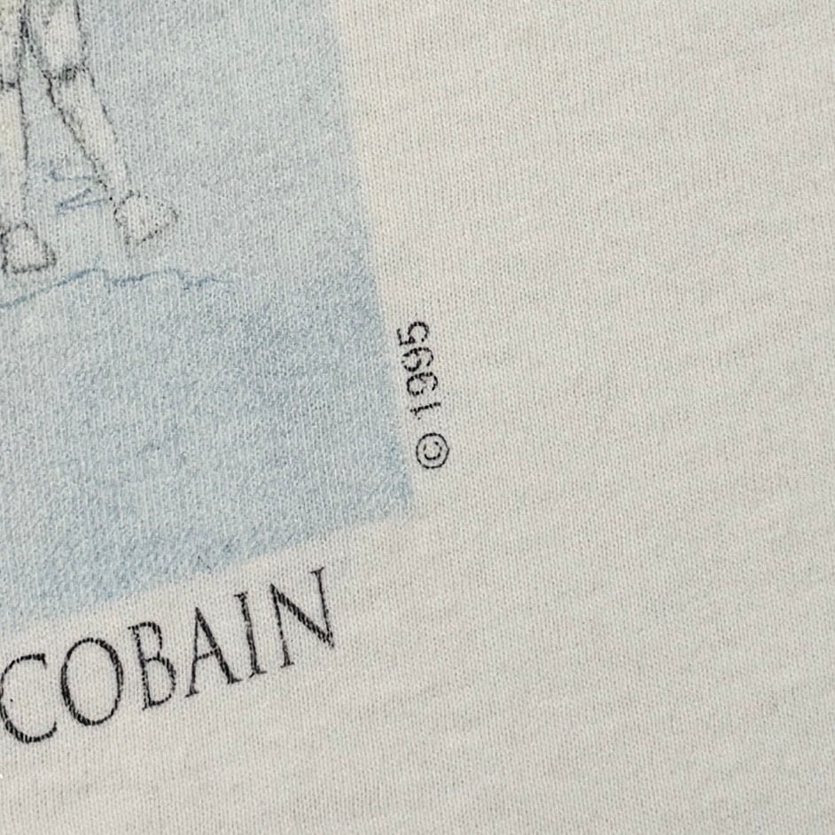 NIRVANA KURT COBAIN MEMORIAL ADULT WHITE FITS X
