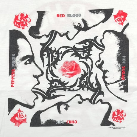 RED HOT CHILI PEPPERS Y2K BLOOD SUGAR SEX MAGIK WHITE anvil LARGE 6603