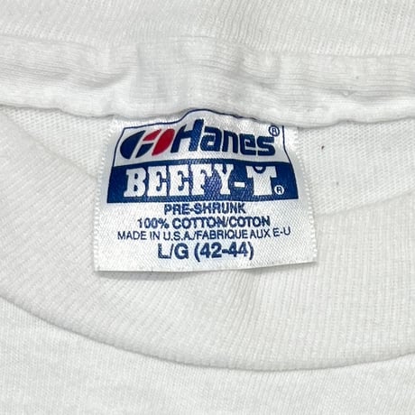 U2 1991 ZOO WHITE HANES LARGE 5277