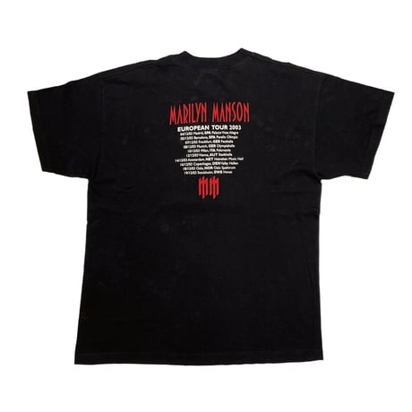 MARILYN MANSON THE GOLDEN AGE OF GROTESQUE EUROPEAN TOUR 2003 BOOTLEG FRUIT OF THE LOOM LARGE 7550