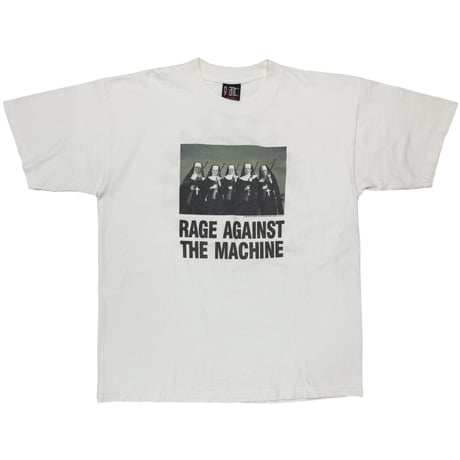 RAGE AGAINST THE MACHINE 1997 NUNS AND GUNS WHITE GIANT XL 8577