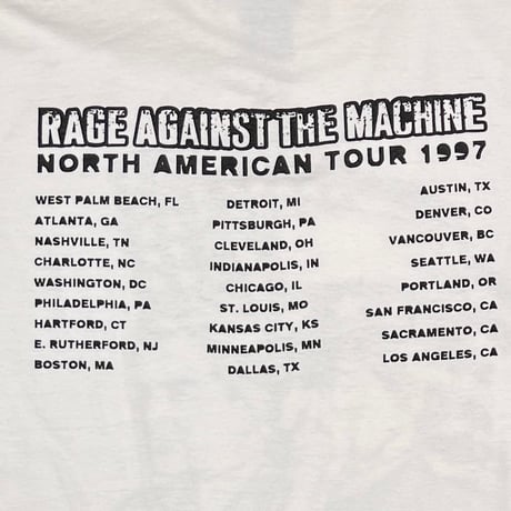 RAGE AGAINST THE MACHINE BARBARA KRUGER Who is bought and sold? WHITE TULTEX LARGE 8500