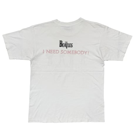 THE BEATLES HELP I NEED SOMEBODY! MEMBER WHITE GILDAN LARGE 8089