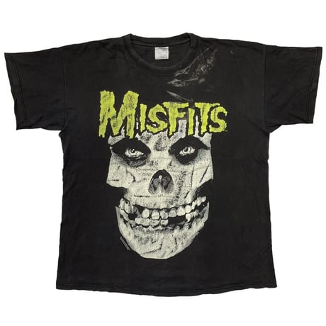 MISFITS 1997 HUGE SKULL BLACK/GREEN XL 3964