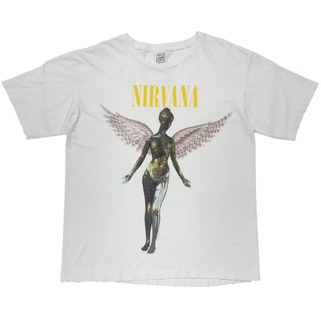 NIRVANA 1993 IN UTERO WHITE WILD OATS XL 0988