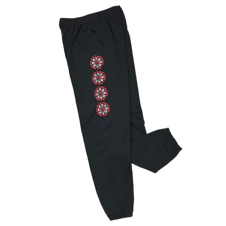 RED HOT CHILI PEPPERS AZTEC SIDE LOGO SWEAT PANT BLACK TULTEX LARGE 6354