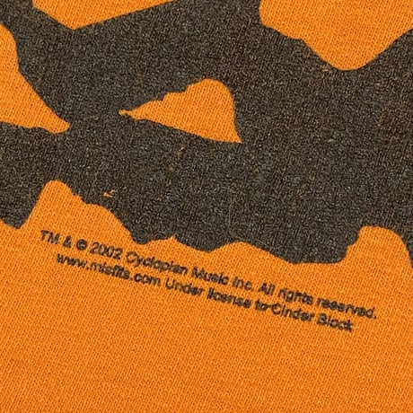 MISFITS SKULL FACE TEE ORANGE XL 9668