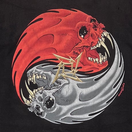 METALLICA PUSHEAD YING YANG REBEL SKULL FITS LARGE 7708