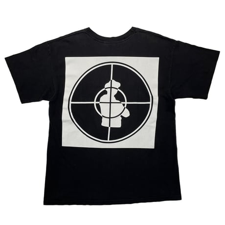 PUBLIC ENEMY LOGO TEE BLACK WHITE POLYGRAM XL 9667