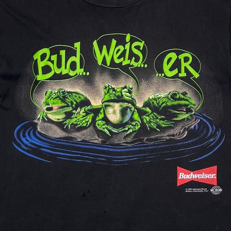 Budweiser 1995 3 FROGS YOUR PAD OR ME? ANVIL XL 9688