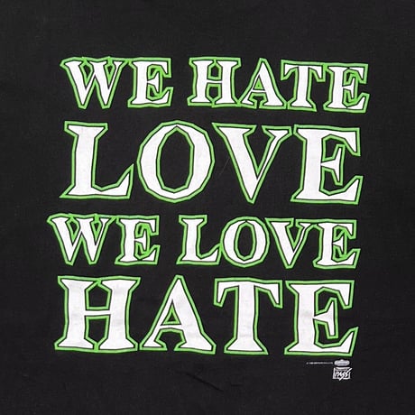 MARILYN MANSON WE HATE LOVE WE LOVE HATE HAND SIGN BACKSTAGE PASS Hanes XL 0558