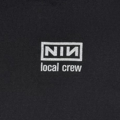 NINE INCH NAILS LOCAL CREW BACK CRUSH NIN LOGO HANES XL 3359