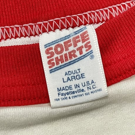 BEASTIE BOYS ILL COMUNICATION KARATE RAGLAN WHITE RED LARGE 5955