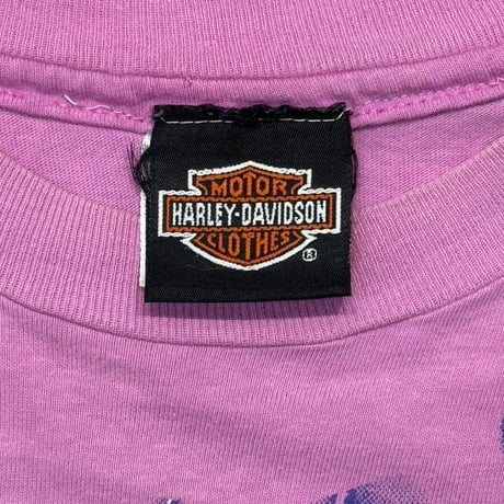 HARLEY DAVIDSON THUNDER & LIGHTNING WORTH KANSANCITY PINK HANES XL 2976
