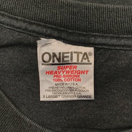 NIRVANA VESTIBULE BOOTLEG RED TEXT ONEITA XL 2782