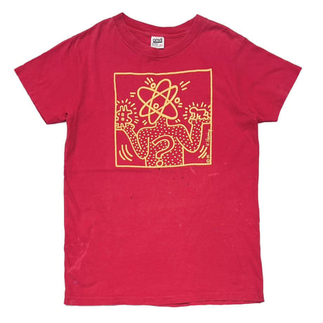 KEITH HARING ART TEE FADED RED ANVIL XL 8885