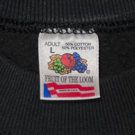 ROLLING STONES SPIKE LIP & TONGUE VOODOO LOUNGE CREWNECK SWEAT FRUIT OF THE LOOM LARGE 1636