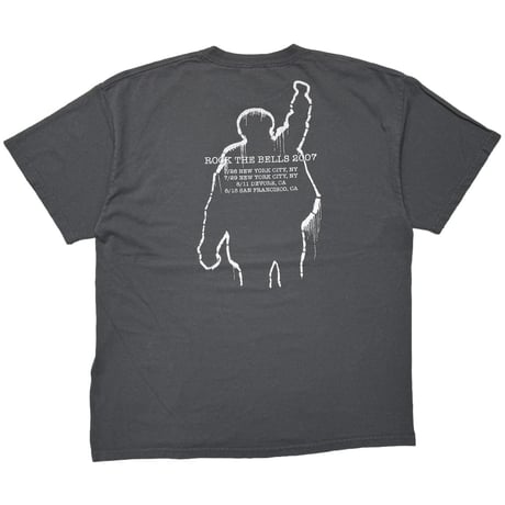 RAGE AGAINST THE MACHINE 2007 BATTLE OF BELLS CHARCOAL GINAT FITS XL 4304