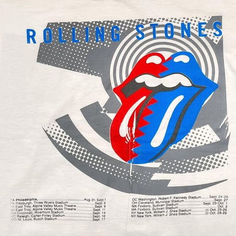 ROLLING STONES TOUR STEEL WHEELS WHITE XL 6517