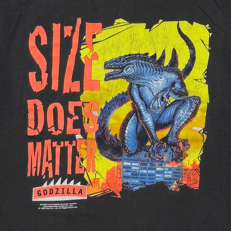 GODZILLA 1998 SIZE DOES MATTER STEDMAN BY HANES LARGE 2583