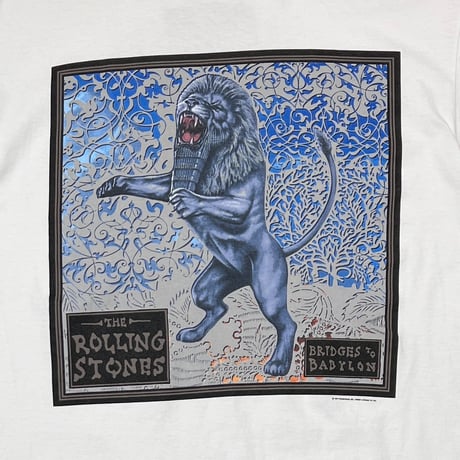 ROLLING STONES BRIDGES TO BABYLON WORLD TOUR 1997 WHITE ANVIL XL 4940