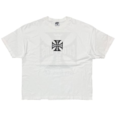 WEST COAST CHOPPERS IRON CROSS LONG BEACH LA SS WHITE FITS XL 0278
