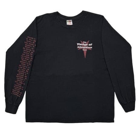 THE PLEDGE OF ALLEGIANCE TOUR 01 SLIPKNOT SYSTEM OF A DOWN FES LS FRUIT OF THE LOOM LARGE 2688