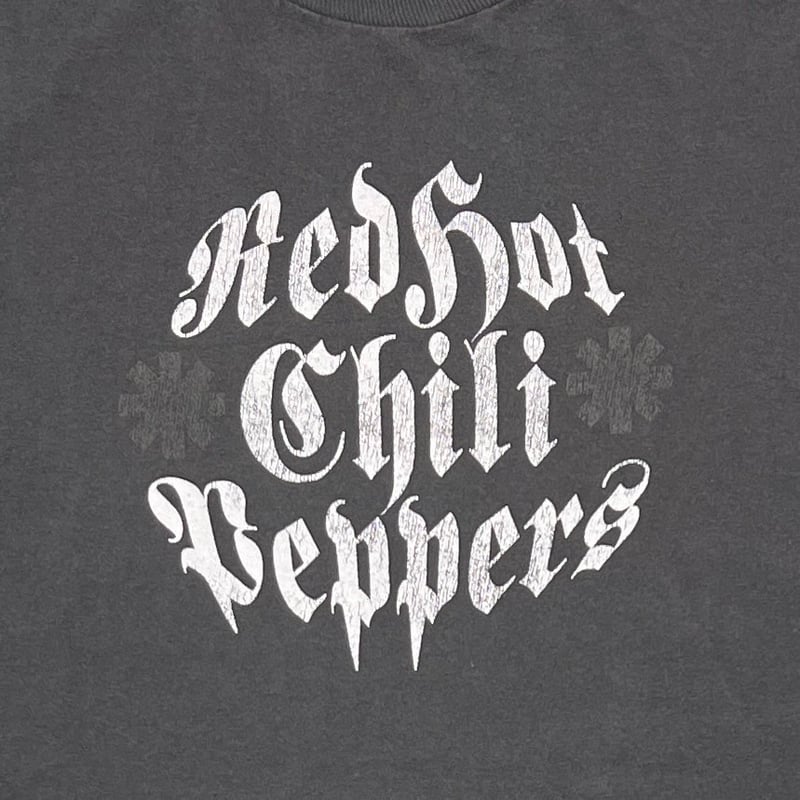 RED HOT CHILI PEPPERS OLD ENGLISH LOGO CHARCOAL