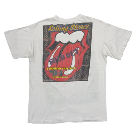 THE ROLLING STONES SPIKE VOODOO LOUNGE 1994 TONGUE BOOTLEG WHITE LARGE 5360