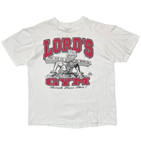 LORD'S GYM 1990 HIS PAIN YOUR GAIN WHITE XL 0110