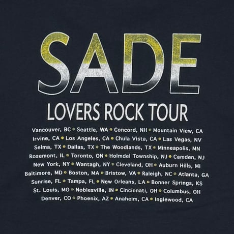 SADE LOVERS ROCK TOUR BLACK LARGE 4229