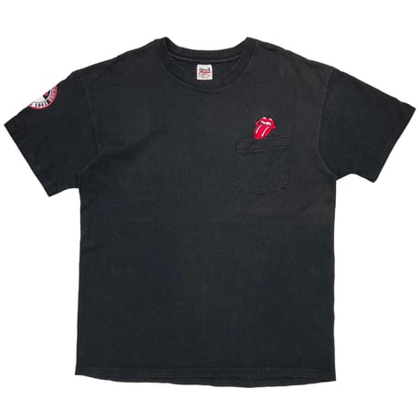 ROLLING STONES EMBROIDERY LIP & TONGUE POCKET TEE anvil XL 1638