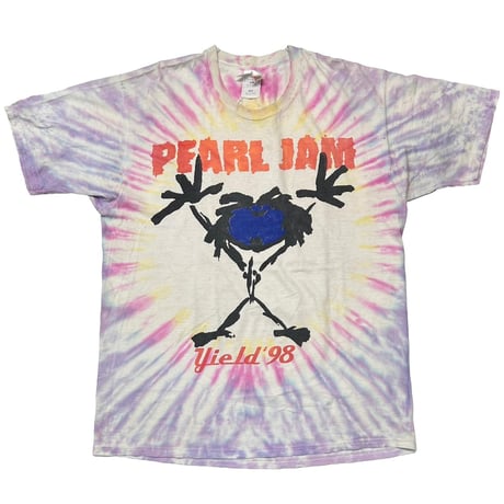 PEARL JAM YIELD '98 TOUR TIE DYE FRUIT OF THE LOOM XL 5687