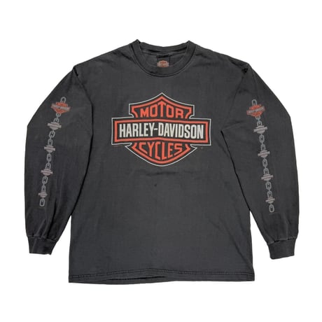 HARLEY DAVIDSON BIG EMBLEM ARM CHAIN PRINT 2001 TWIN STATES LS LARGE 3780