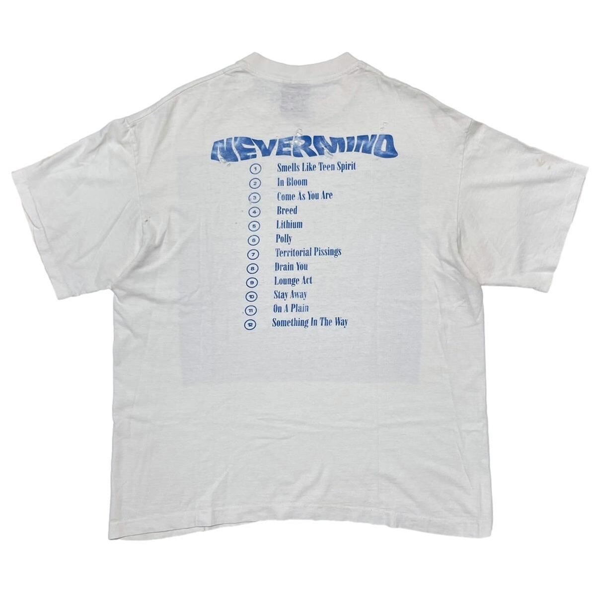 NIRVANA 2005年オフィシャル ヴィンテージ Tシャツ M 最終売り尽し】古着 90-00s USA製 NIRVANA シルバー メタリック