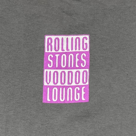 ROLLING STONES PURPLE LIP & SPIKE TONGUE VOODOO LOUNGE CHARCOAL 2881