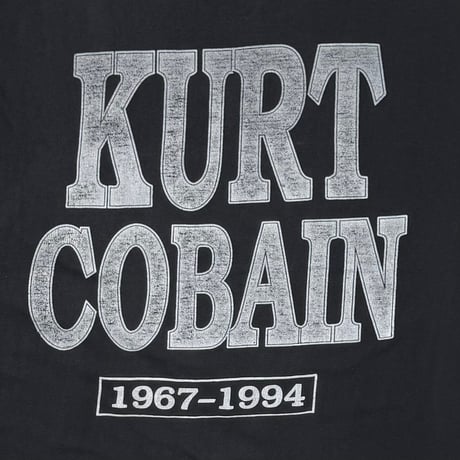 NIRVANA KURT COBAIN BOOTLEG MEMORIAL 1967-1994 BLACK XL 6840
