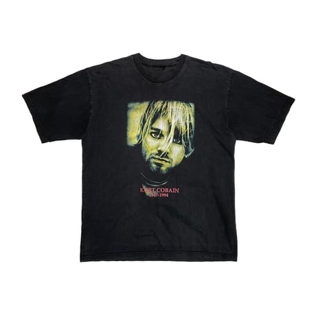 KURT COBAIN NIRVANA EURO BOOTLEG DOUBLESIDE FITS XL 2794