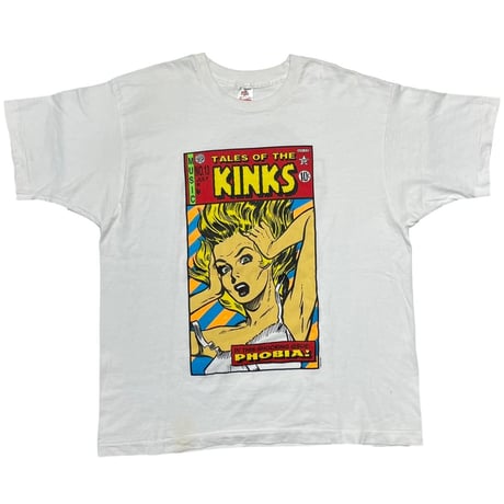 KOZIK 1993 TALES OF THE KINKS PHOBIA WHITE FRUIT OF THE LOOM XL 9196