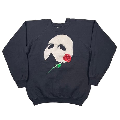 PHANTOM OF THE OPERA FRONT BIG MASK&ROSE CREWNECK SWEAT FRUIT OF THE LOOM XL 4559