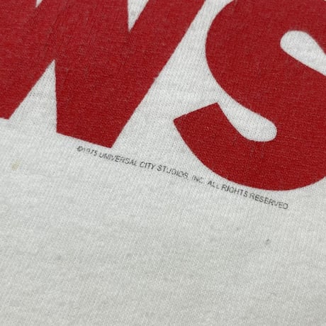 JAWS NO ONE LOOKED TAT THE WATER ANIVERSARY COLLECTOR'S EDITION WHITE ALL SPORT XL 8542