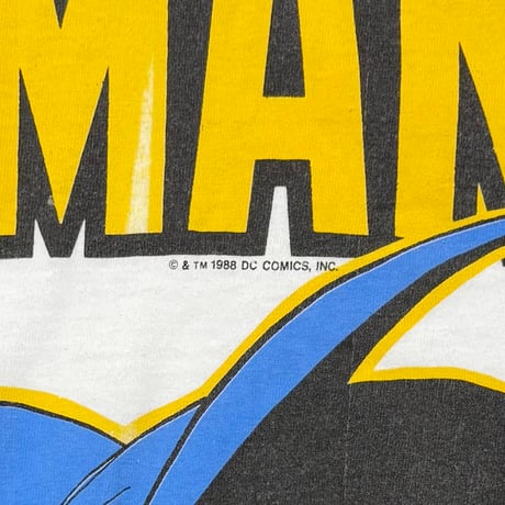 DC COMICS 1988 BATMAN WHITE ONEITA LARGE 0880