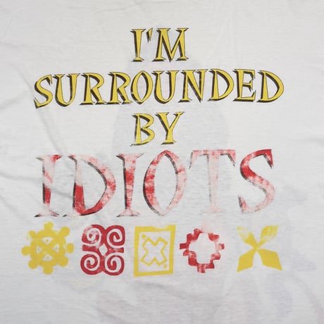 DISNEY VINTAGE THE LION KING I'M SURROUNDED BY IDIOTS WHITE FITS XL 2538