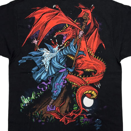 LIQUID BLUE WIZARD & DRAGON 1997 LARGE 7314
