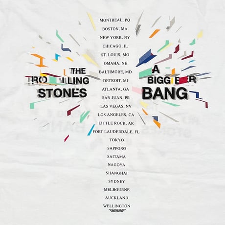 THE ROLLING STONES A BIGGER BANG TOUR WHITE ANVIL XL 6656