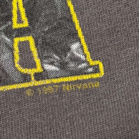 NIRVANA TEXT LOGO WITH SMILE CHARCOAL ANVIL XL 7897