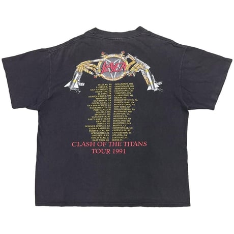 SLAYER CLASH OF THE TITANS TOUR 1991 BROCKUM XL 0825