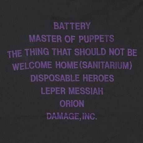 METALLICA MASTER OF PUPPETS BG XL 8204