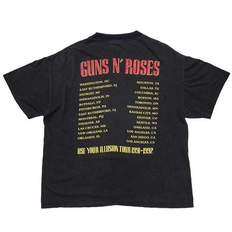 GUNS N' ROSES BAD APPLE USE YOUR ILLUSION TOUR 1991-1992 BROCKUM XL 9918